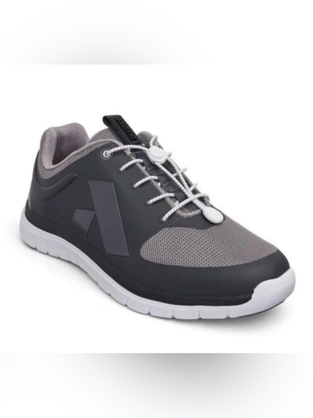Anodyne Men’s #22 Gray Sport Runner Diabetic Sneaker, Size 10.5 Wide